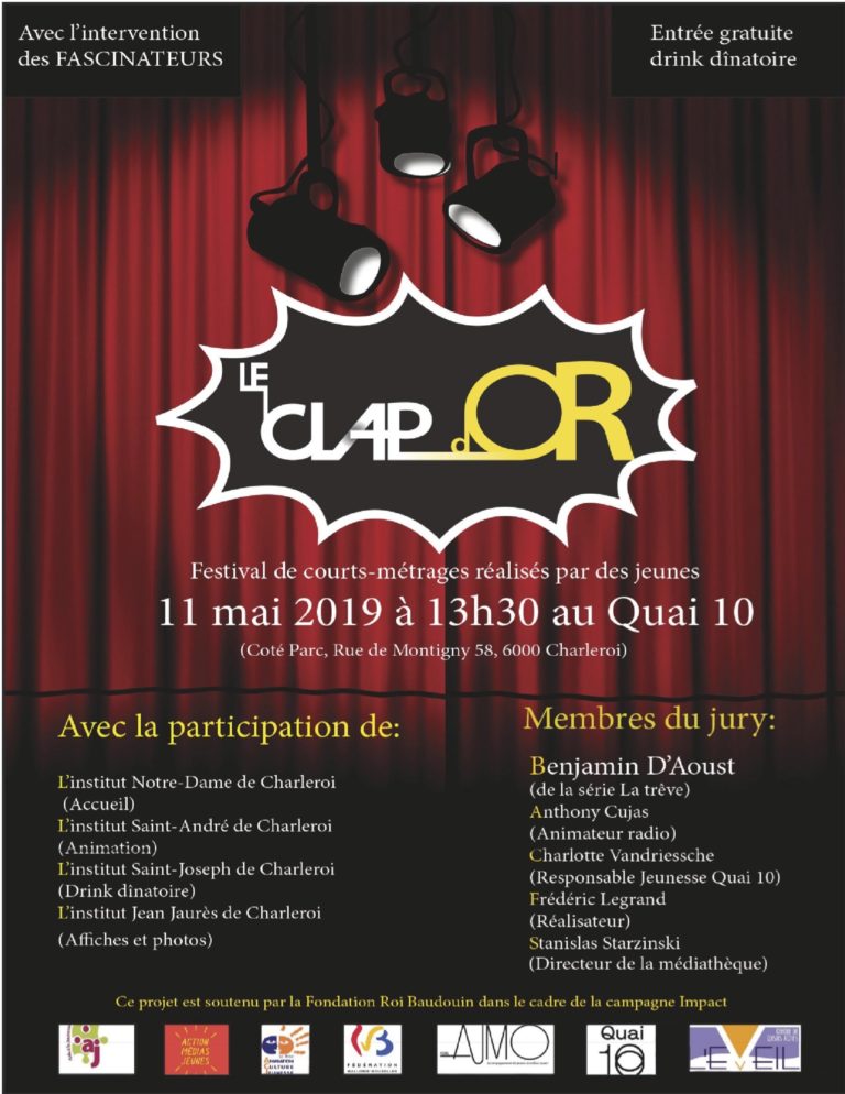 Lire la suite à propos de l’article Gagnants du Clap d’Or 2019