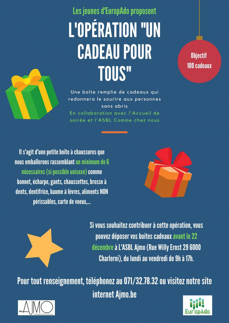 Lire la suite à propos de l’article Opération « Un cadeau pour tous » !