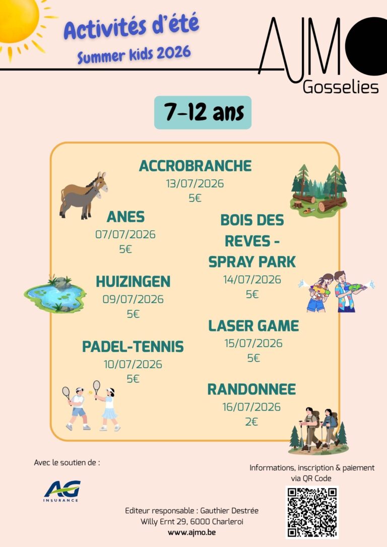 Lire la suite à propos de l’article Summer Kids (Gosselies)